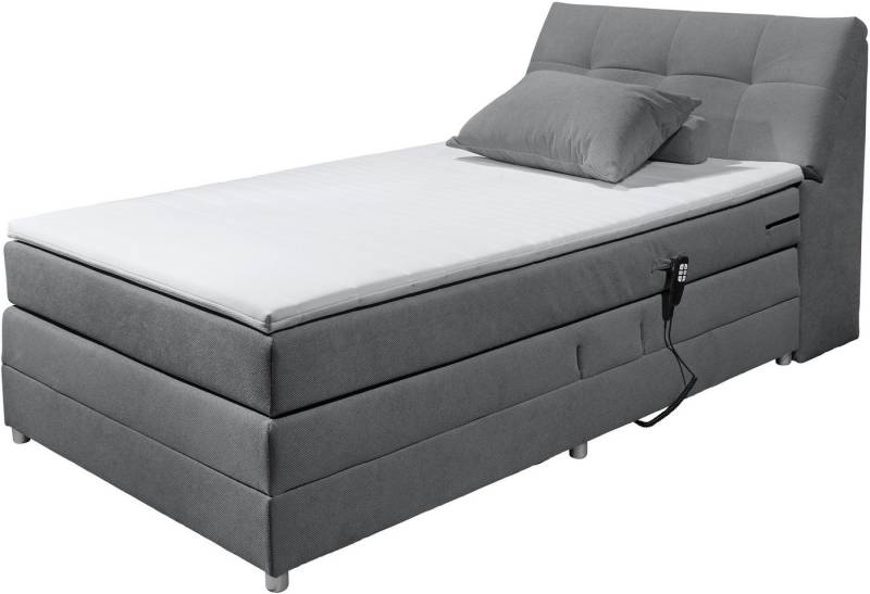 ED EXCITING DESIGN Boxspringbett Toulouse, inkl. Motor, inkl. Stauraum im Kopfteil von ED EXCITING DESIGN