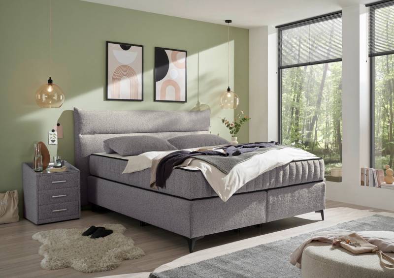 ED EXCITING DESIGN Boxspringbett Vlieland, Premium 9-Zonen-Tonnentaschenfederkern Duo-Matratze mit Kokosmatte von ED EXCITING DESIGN