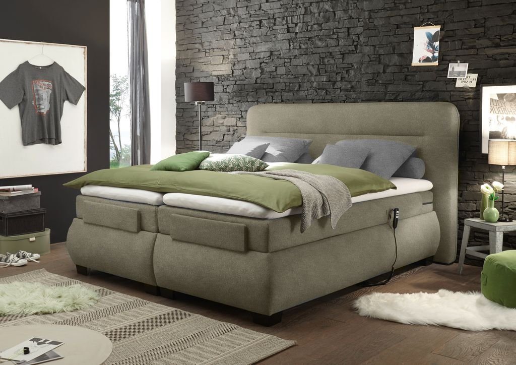 ED EXCITING DESIGN Boxspringliege (180 x 200 cm, Evolution), Grau von ED EXCITING DESIGN