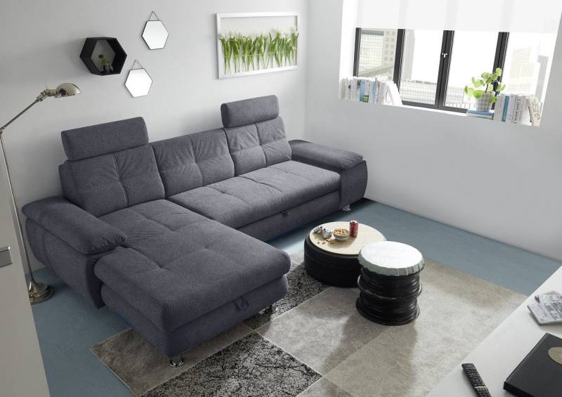 ED EXCITING DESIGN Ecksofa Alba, mit Schlaffunktion und Bettkasten, Armlehnenverstellung ED EXCITING DESIGN Ecksofa Alba, mit Schlaffunktion und Bettkasten, Armlehnenverstellung von ED EXCITING DESIGN