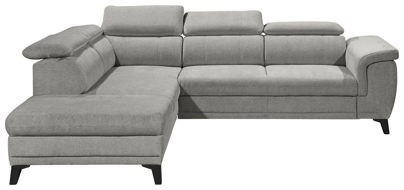 ED EXCITING DESIGN Ecksofa Albany, 2 Teile, frei stellbar, Bettfunktion und Bettkasten, inkl. Kopfteilverstellung von ED EXCITING DESIGN