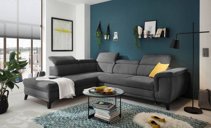 ED EXCITING DESIGN Ecksofa Albany, mit Schlaffunktion ED EXCITING DESIGN Ecksofa Albany, mit Schlaffunktion von ED EXCITING DESIGN