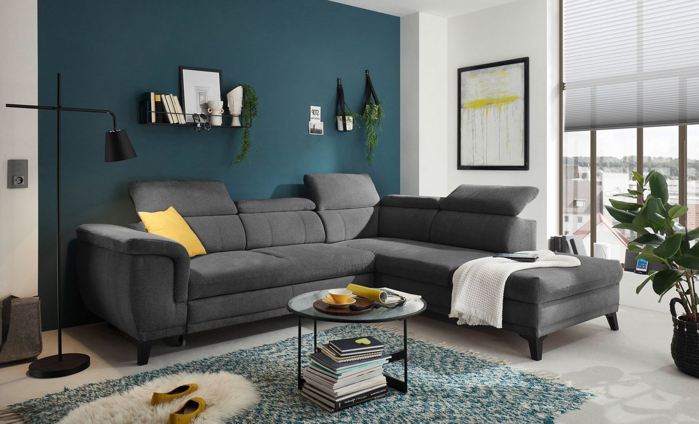 ED EXCITING DESIGN Ecksofa Albany, mit Schlaffunktion von ED EXCITING DESIGN