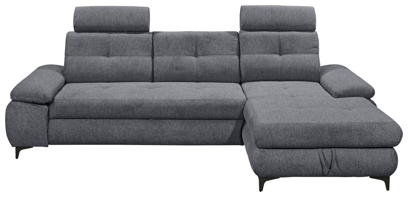 ED EXCITING DESIGN Ecksofa Altona L-Form, 2 Teile, Frei stellbar, Bettfunktion, Stauraum, Arm- und Kopfstützen von ED EXCITING DESIGN