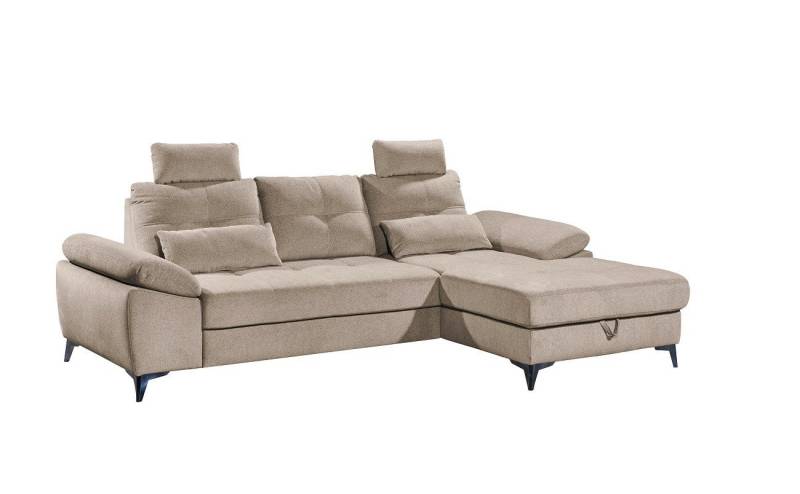 ED EXCITING DESIGN Ecksofa Auckland, mit Schlaffunktion & Bettkasten von ED EXCITING DESIGN