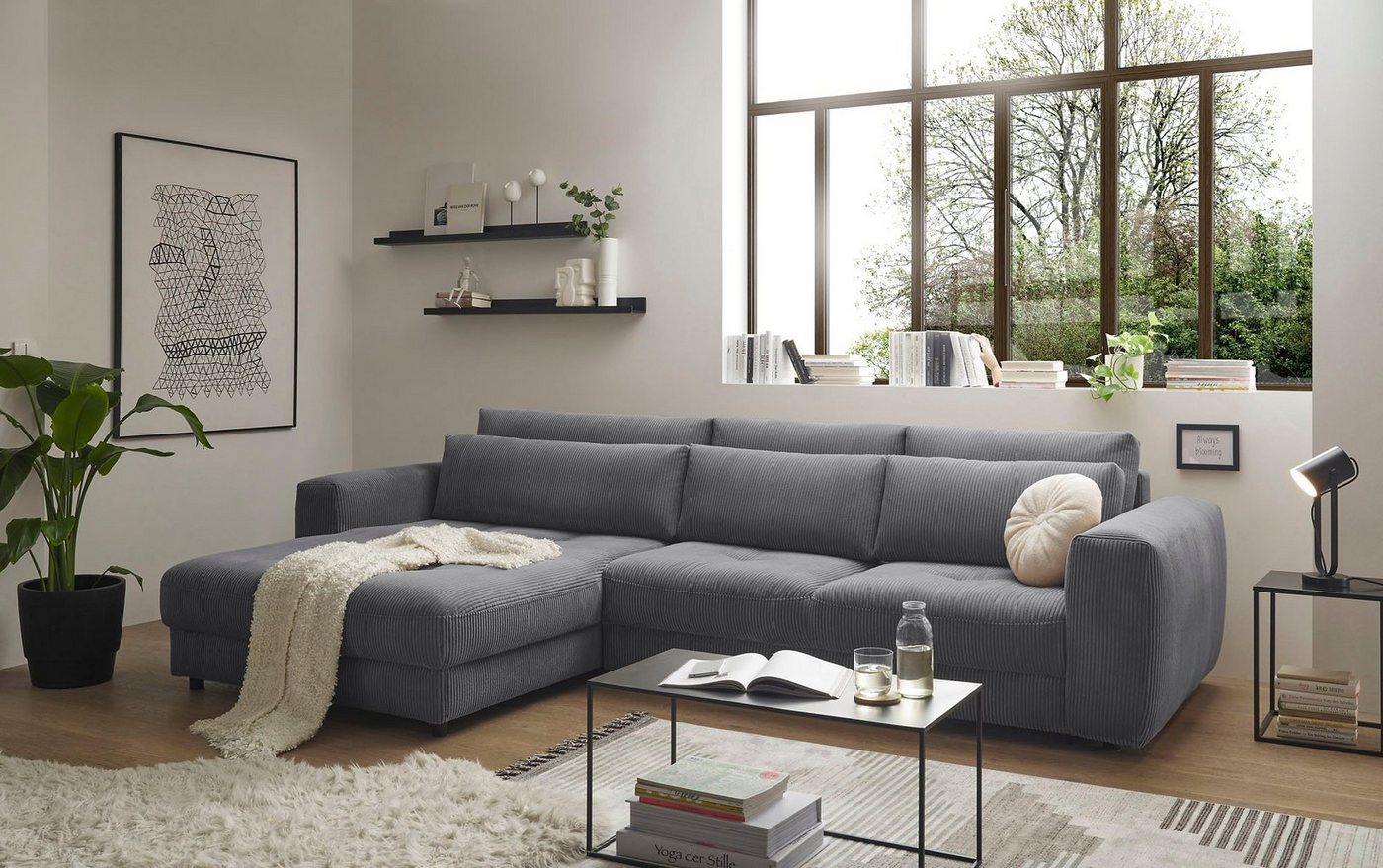 ED EXCITING DESIGN Ecksofa Barura, frei im Raum stellbar von ED EXCITING DESIGN