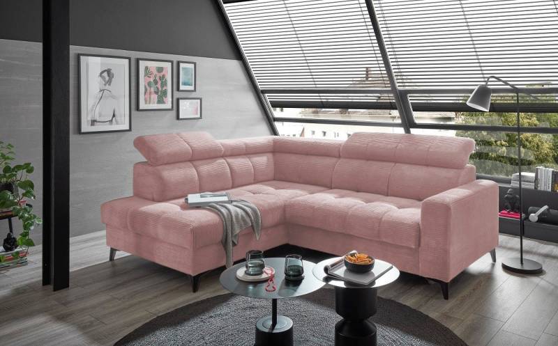 ED EXCITING DESIGN Ecksofa Bavaro, mit elektrischer Sitztiefenverstellung, Kopflehnen,USB-Anschlüsse ED EXCITING DESIGN Ecksofa Bavaro, mit elektrischer Sitztiefenverstellung, Kopflehnen,USB-Anschlüsse von ED EXCITING DESIGN