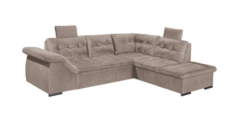 ED EXCITING DESIGN Ecksofa Estrella Glow, mit Schlaffunktion & Bettkasten von ED EXCITING DESIGN