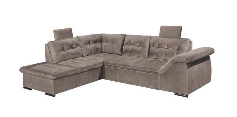 ED EXCITING DESIGN Ecksofa Estrella Glow, mit Schlaffunktion & Bettkasten von ED EXCITING DESIGN