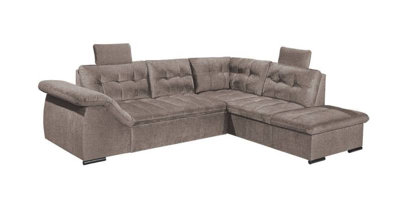 ED EXCITING DESIGN Ecksofa Estrella Glow, mit Schlaffunktion & Bettkasten von ED EXCITING DESIGN