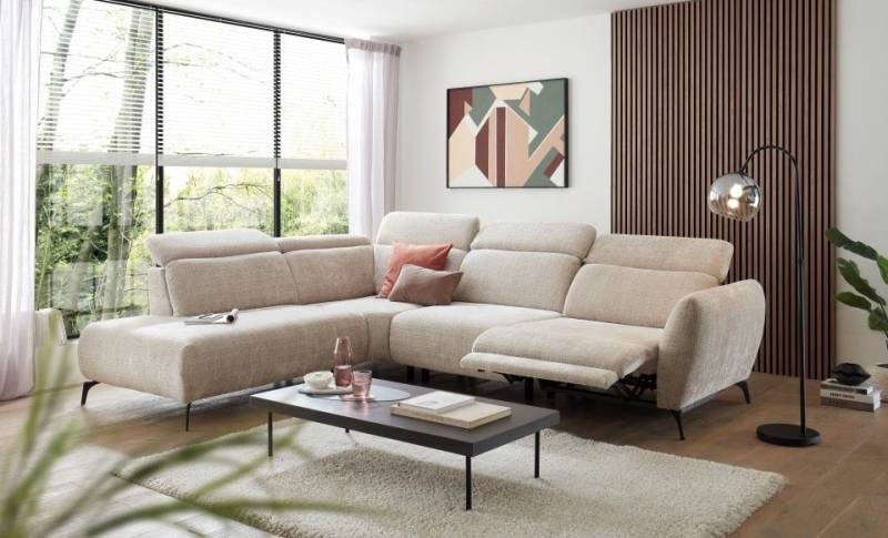 ED EXCITING DESIGN Ecksofa Kiel, mit elektrischer Relaxfunktion, verstellbaren Kopflehnen von ED EXCITING DESIGN