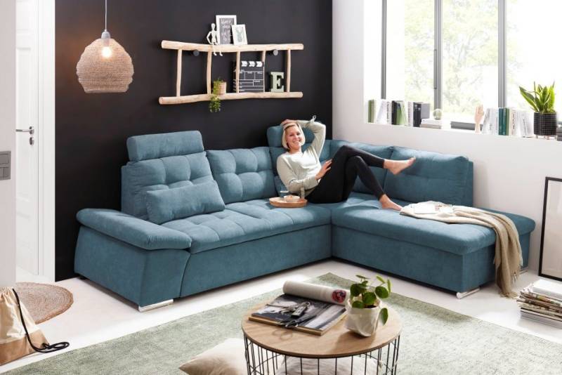 ED EXCITING DESIGN Ecksofa Nalo, mit Schlaffunktion von ED EXCITING DESIGN