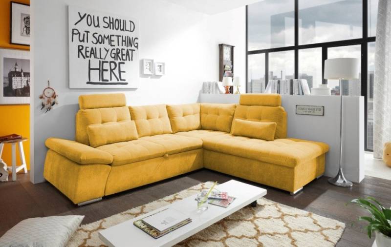 ED EXCITING DESIGN Ecksofa Nalo, mit Schlaffunktion von ED EXCITING DESIGN
