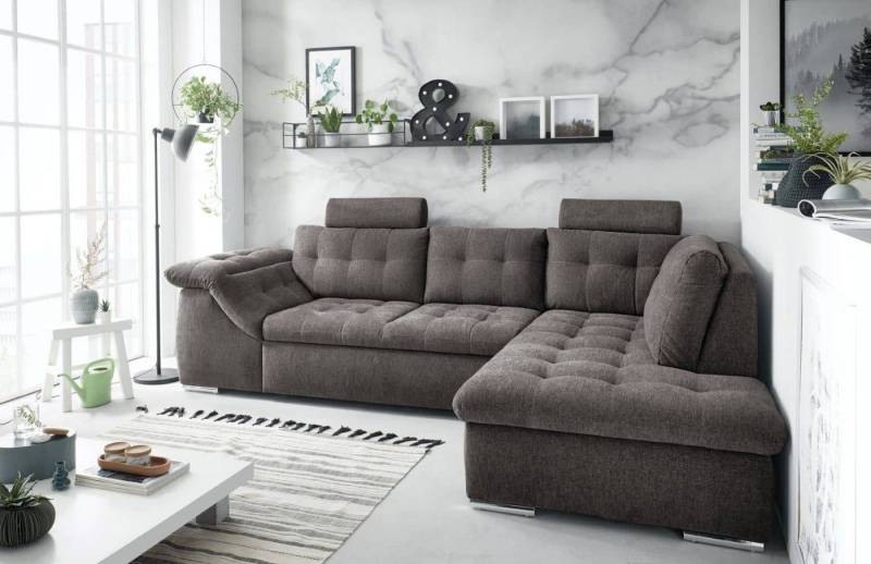 ED EXCITING DESIGN Ecksofa Oman, mit Schlaffunktion, Kopflehnen, Armlehnenfunktion ED EXCITING DESIGN Ecksofa Oman, mit Schlaffunktion, Kopflehnen, Armlehnenfunktion von ED EXCITING DESIGN
