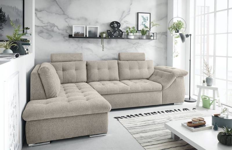 ED EXCITING DESIGN Ecksofa Oman, mit Schlaffunktion, Kopflehnen, Armlehnenfunktion ED EXCITING DESIGN Ecksofa Oman, mit Schlaffunktion, Kopflehnen, Armlehnenfunktion von ED EXCITING DESIGN