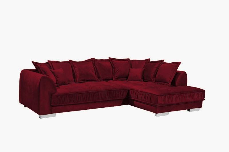 ED EXCITING DESIGN Ecksofa Pascha, Luxus-Mikrofaser mit Samtoptik, beidseitig montierbar von ED EXCITING DESIGN