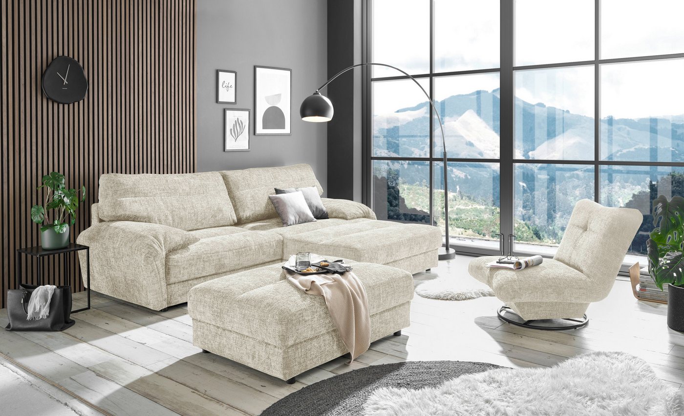 ED EXCITING DESIGN Ecksofa Princeton L-Form, frei im Raum stellbar von ED EXCITING DESIGN