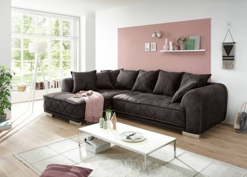 ED EXCITING DESIGN Ecksofa Sentina, mit Rückenkissen, Ottomane links oder rechts montierbar, frei im Raum ED EXCITING DESIGN Ecksofa Sentina, mit Rückenkissen, Ottomane links oder rechts montierbar, frei im Raum von ED EXCITING DESIGN