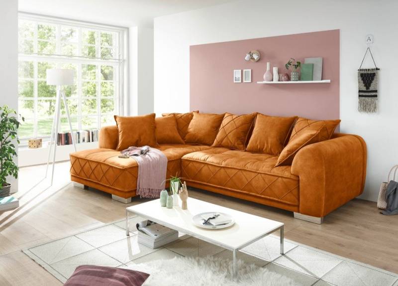 ED EXCITING DESIGN Ecksofa Sentina, mit Rückenkissen, Ottomane links oder rechts montierbar, frei im Raum ED EXCITING DESIGN Ecksofa Sentina, mit Rückenkissen, Ottomane links oder rechts montierbar, frei im Raum von ED EXCITING DESIGN
