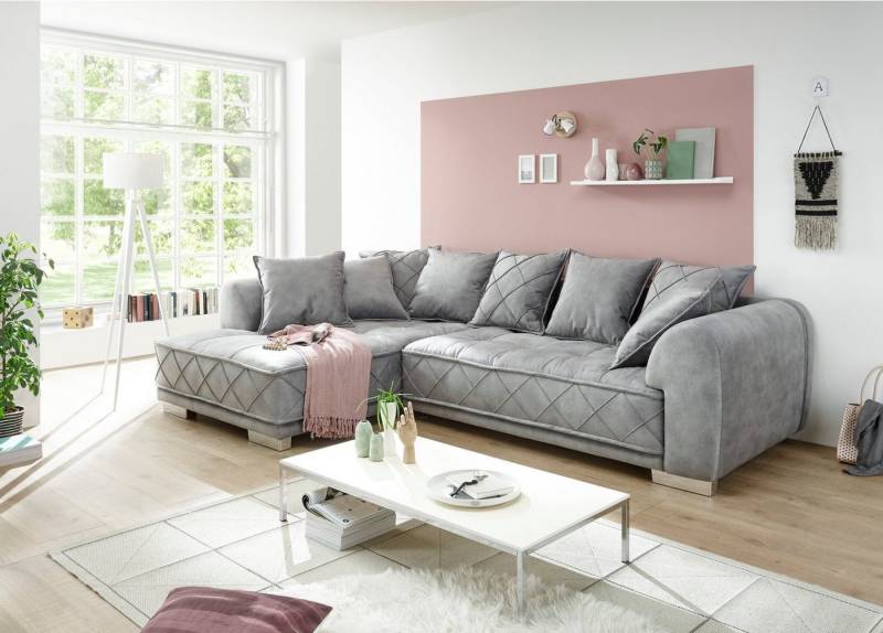 ED EXCITING DESIGN Ecksofa Sentina L-Form, mit Rückenkissen von ED EXCITING DESIGN