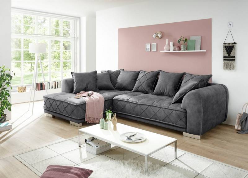 ED EXCITING DESIGN Ecksofa Sentina L-Form, mit Rückenkissen von ED EXCITING DESIGN