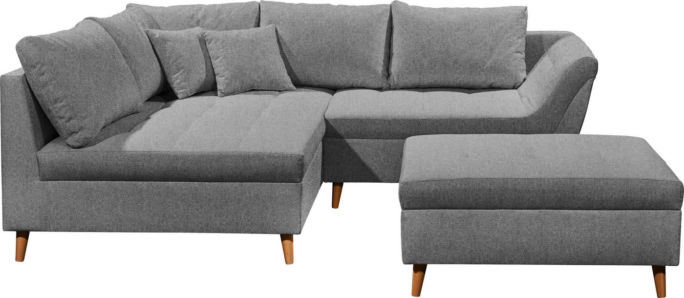 ED EXCITING DESIGN Ecksofa Split, Set, frei im Raum stellbar, inkl. 7 Kissen von ED EXCITING DESIGN