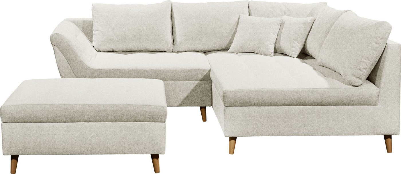 ED EXCITING DESIGN Ecksofa Split L-Form, Set, frei im Raum stellbar, inkl. 7 Kissen von ED EXCITING DESIGN