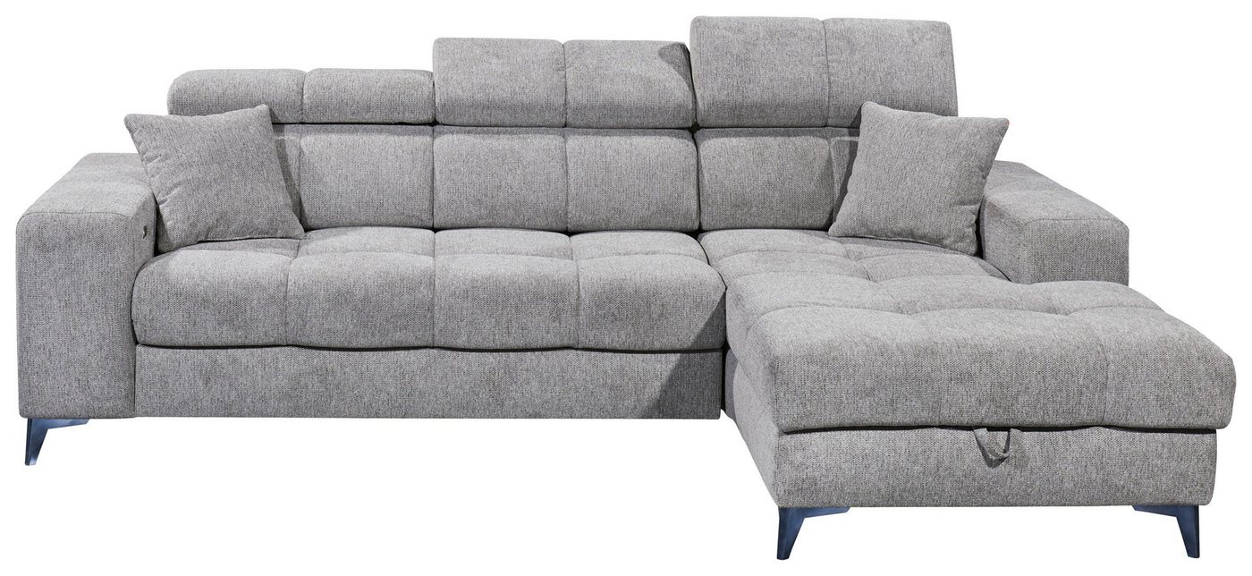 ED EXCITING DESIGN Ecksofa Sydney L-Form, 2 Teile, frei im Raum stellbar, mit Bettkasten, inkl. Kopfteilverstellung von ED EXCITING DESIGN