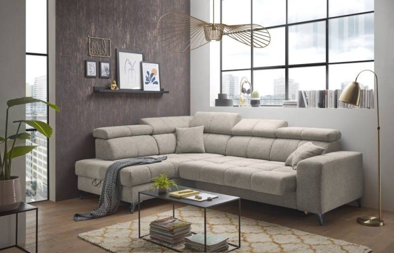 ED EXCITING DESIGN Ecksofa Sydney, mit elektrischer Sitzverbreitung oder Schlaffunktion von ED EXCITING DESIGN