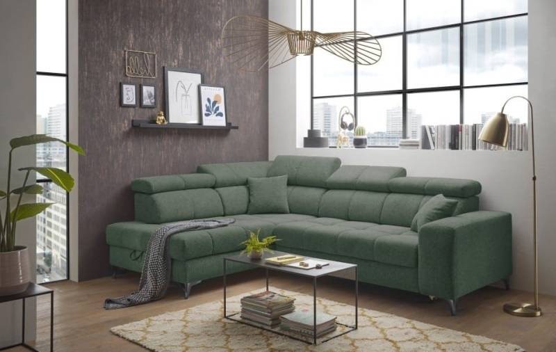 ED EXCITING DESIGN Ecksofa Sydney, mit elektrischer Sitzverbreitung oder Schlaffunktion von ED EXCITING DESIGN