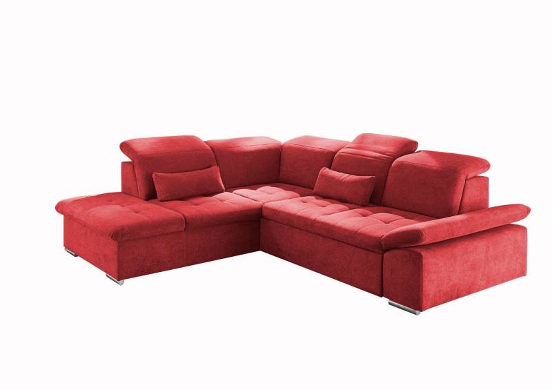 ED EXCITING DESIGN Ecksofa Wayne, mit Schlaffunktion & Bettkasten, 2x Nierenkissen von ED EXCITING DESIGN