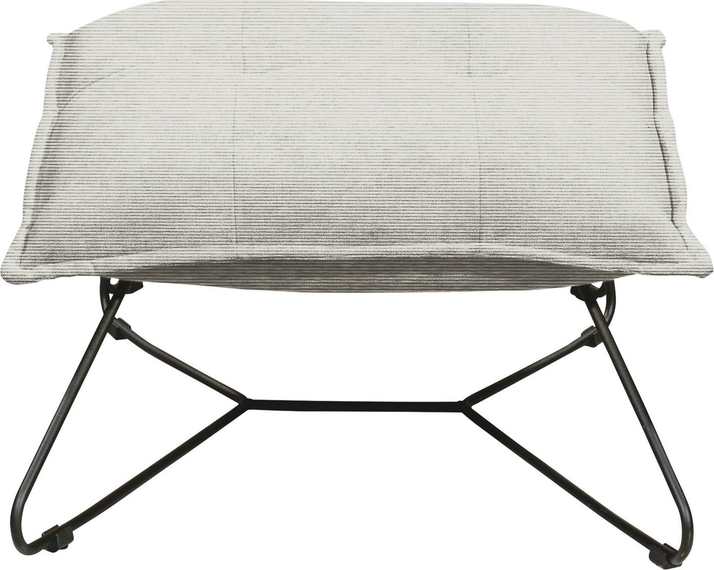 ED EXCITING DESIGN Hocker Vico, mit Design-Gestell aus schwarzem Metall, in Cord von ED EXCITING DESIGN