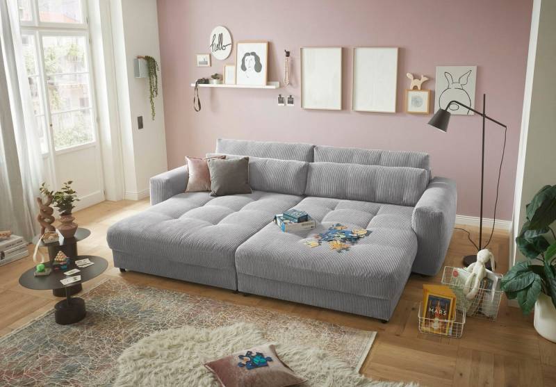 ED EXCITING DESIGN Loveseat Barura (2-St), Big-Sofa mit 2 Nierenkissen von ED EXCITING DESIGN
