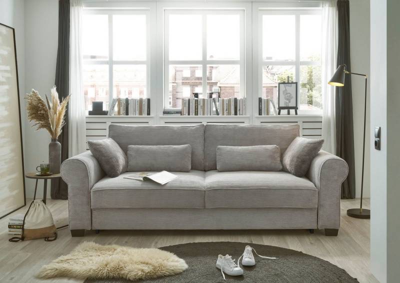 ED EXCITING DESIGN Schlafsofa Angelina, mit Bettkasten & 4 Zierkissen von ED EXCITING DESIGN