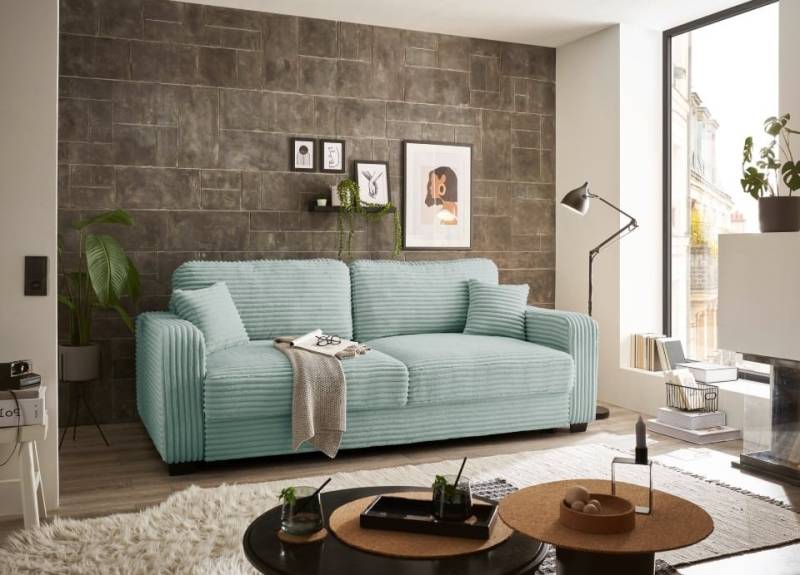 ED EXCITING DESIGN Schlafsofa Carrara, mit Schlaffunktion & Bettkasten von ED EXCITING DESIGN