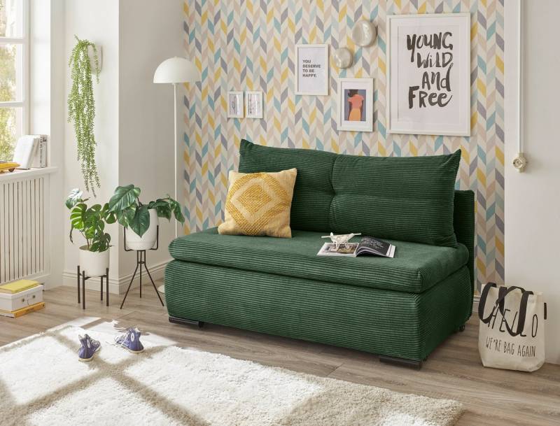 ED EXCITING DESIGN Schlafsofa Charlie, Schlafsessel mit Bettkasten & 1 Rückenkissen von ED EXCITING DESIGN