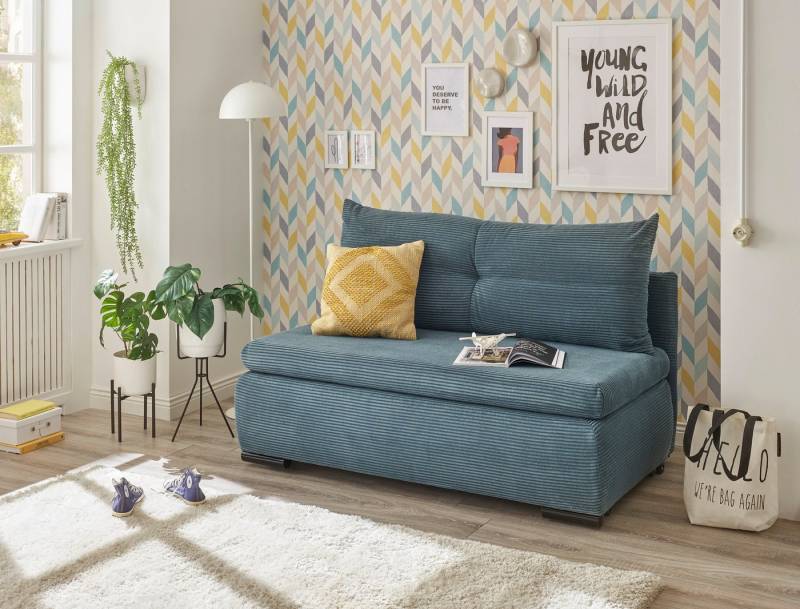 ED EXCITING DESIGN Schlafsofa Charlie, Schlafsessel mit Bettkasten & 1 Rückenkissen von ED EXCITING DESIGN