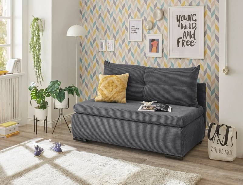 ED EXCITING DESIGN Schlafsofa Charlie, Schlafsessel mit Bettkasten & 1 Rückenkissen von ED EXCITING DESIGN