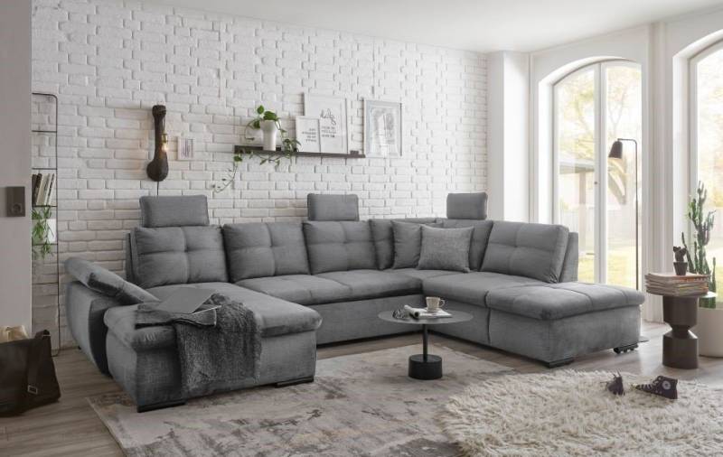 ED EXCITING DESIGN Wohnlandschaft Alija, mit Schlaffunktion,Bettkasten,Kopflehnen von ED EXCITING DESIGN