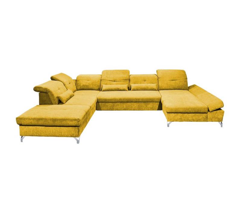 ED EXCITING DESIGN Wohnlandschaft Melfi, mit Schlaffunktion, Bettkasten, Kopflehnenfunktion von ED EXCITING DESIGN