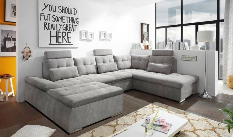 ED EXCITING DESIGN Wohnlandschaft Nalo, mit Schlaffunktion von ED EXCITING DESIGN