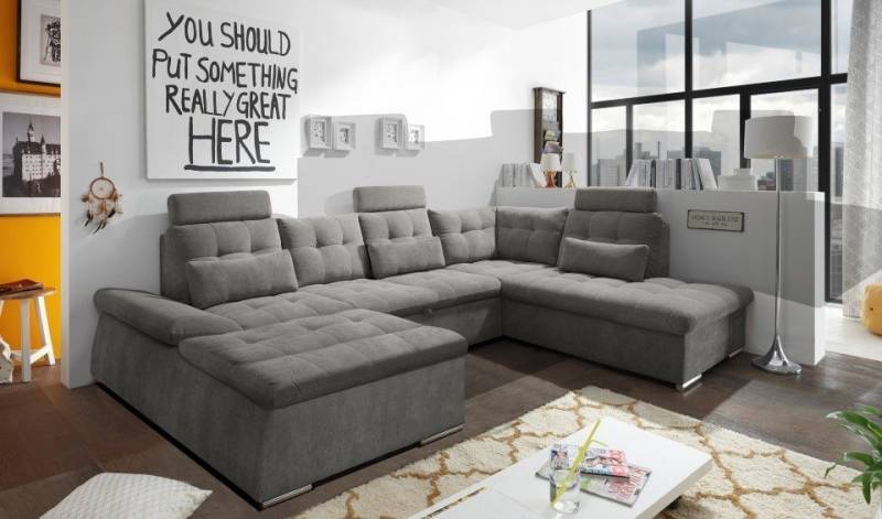ED EXCITING DESIGN Wohnlandschaft Nalo, mit Schlaffunktion von ED EXCITING DESIGN