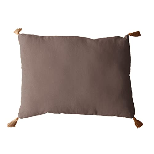ED Enjoy Home Kissen mit 4 Bommeln, Jute, 40 x 70 cm, Nerz, 2007VSCJT050070, 50 x 70 von Enjoy Home