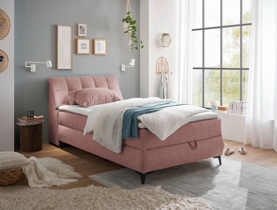 Boxbett Atlantis 120x200 cm in Flamingo von ED Exciting Design mit Bettkasten Boxbett Atlantis 120x200 cm in Flamingo von ED Exciting Design mit Bettkasten von ED Exciting Design