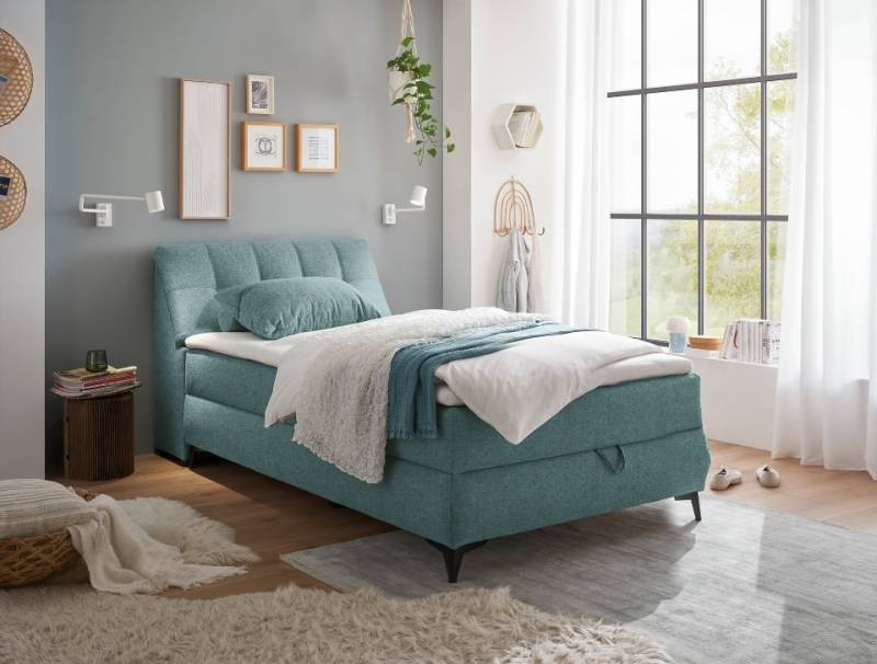 Boxbett Atlantis 120x200 cm in Mint von ED Exciting Design mit Bettkasten von ED Exciting Design
