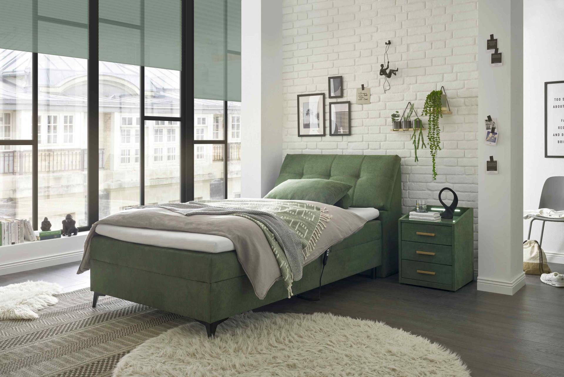 Boxspringbett Rosario von ED Exciting Design mit Bettkasten in Winter Moss Boxspringbett Rosario von ED Exciting Design mit Bettkasten in Winter Moss von ED Exciting Design