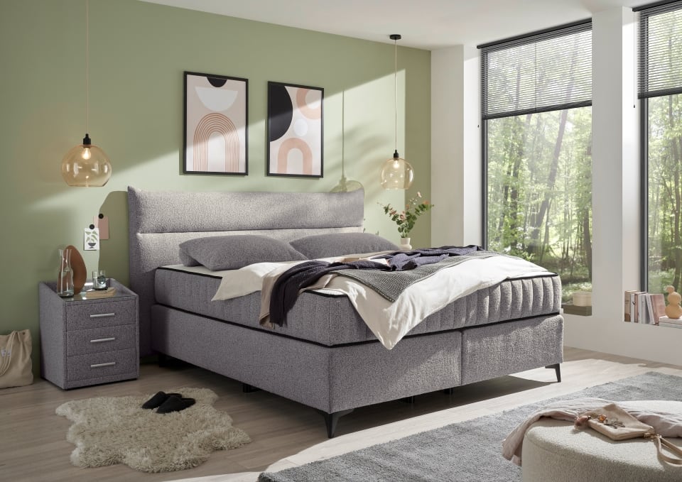 Boxspringbett Vlieland von ED Exciting Design mit H3/H4 Duo-Matratze und Mikrofaserbezug Boxspringbett Vlieland von ED Exciting Design mit H3/H4 Duo-Matratze und Mikrofaserbezug von ED Exciting Design