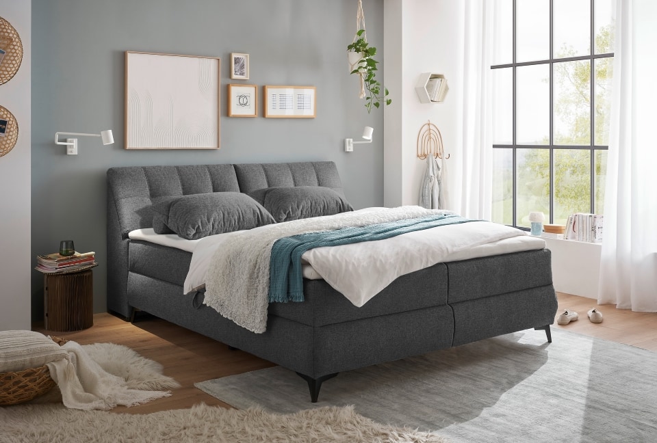 ED Exciting Design Boxbett Atlantis: Flachgewebe, Bettkasten, Topper – Myhomelando, verschiedene Größen & Farben von ED Exciting Design