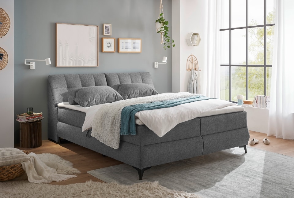ED Exciting Design Boxbett Atlantis: Flachgewebe, Bettkasten, Topper – Myhomelando, verschiedene Größen & Farben von ED Exciting Design