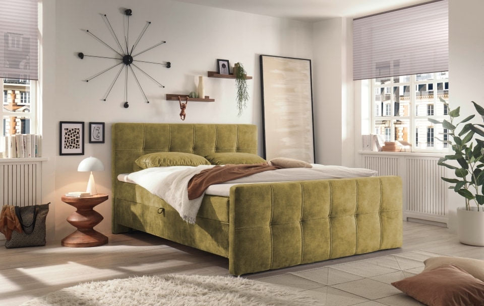 ED Exciting Design Boxbett Valetta 6 - Luxus-Mikrofaser, Tonnentaschenfederkern, HR-30 Topper, Bettkasten - H2 Härtegrad (bis 120 kg)  in verschiedenen Farben erhältlich von ED Exciting Design